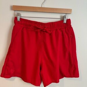 YoungLA Red Men's Athletic Shorts